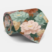 Chic Gifts For Men Peonies Krawatte (Gerollt)