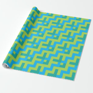 Chic Giftwrack : Smaragd, Türkis, Neon Green Geschenkpapier