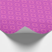 Chic Giftwrap Welsh Tapestry Muster Pink, Magenta Geschenkpapier (Ecke)