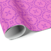 Chic Giftwrap Welsh Tapestry Muster Pink, Magenta Geschenkpapier (Rolleneckpunkt)