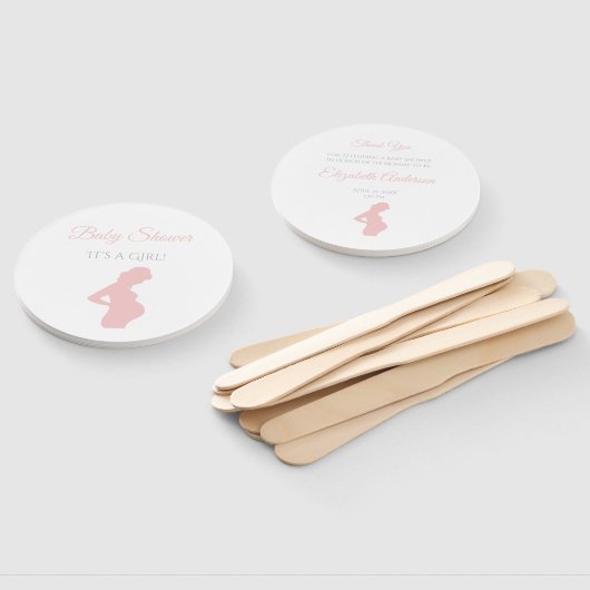 Chic Girl Baby Dusche Schwangere Frau Baby Bump Fächer (Non-assembled)