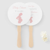 Chic Girl Baby Dusche Schwangere Frau Baby Bump Fächer (Vorne und Hinten)
