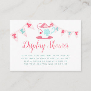 Chic Girl Baby Dusche Tee Party Display Dusche Begleitkarte