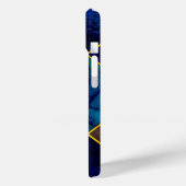 Chic Girl Imitate Glitzer gold blau geometrisch Case-Mate iPhone Hülle (Rückseite / Links)