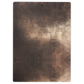 Chic Girl Imitate Glitzer Gold Türkis Geometric Klemmbrett (Rückseite)