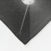 Chic Girl Imitate Silver Glitzer Schwarz aquamarin Fleecedecke (Ecke)