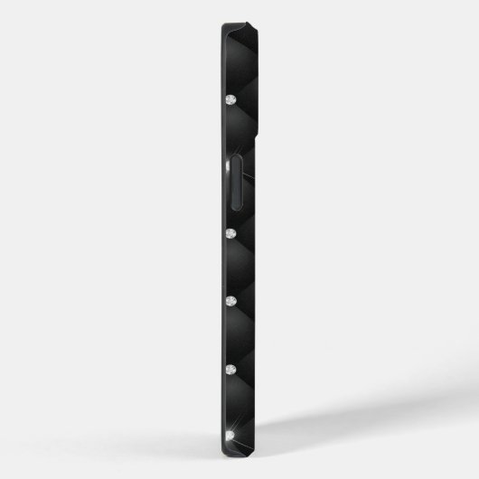 Chic Girl Imitate Silver Glitzer Schwarz Pink Mono Case-Mate iPhone Hülle (Rückseite / Rechts)