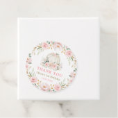 Chic Girl Pumpkin Birthday Blush Pink Gold Blume Geschenkanhänger (Beispiel)