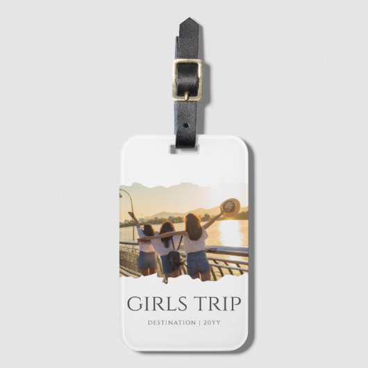 Chic Girls Trip | Girl-Wochenende-Foto Gepäckanhänger (Vorderseite Vertikal)