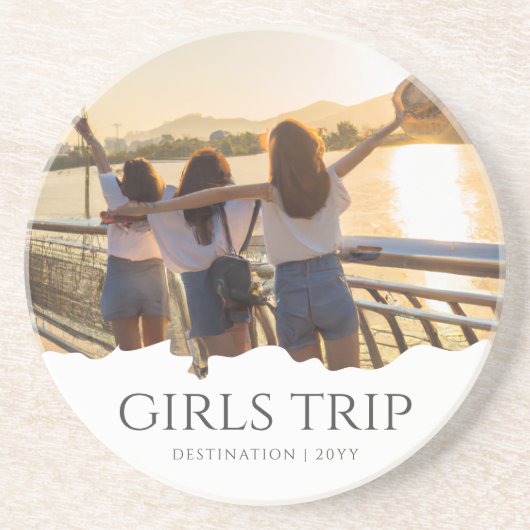 Chic Girls Trip | Girl-Wochenende-Foto Getränkeuntersetzer (Vorne)