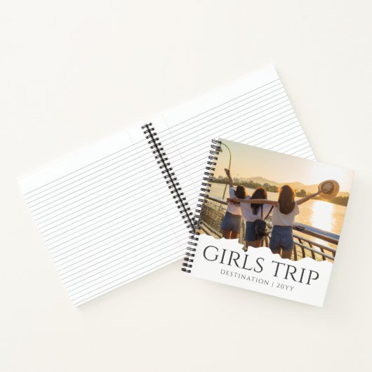 Chic Girls Trip | Girl-Wochenende-Foto Notizblock (Innenseite)