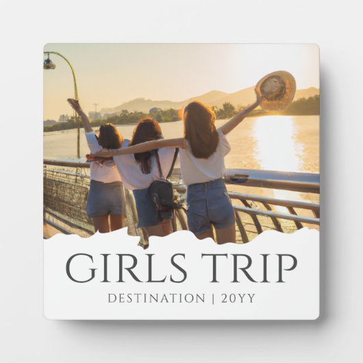Chic Girls Trip | Girls-Wochenende Custom-Foto Fotoplatte (Vorderseite)