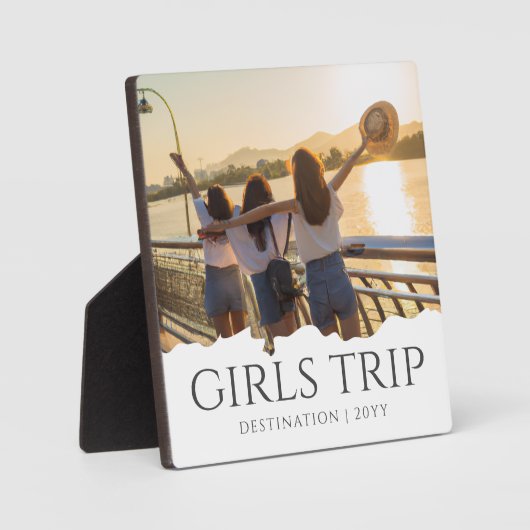 Chic Girls Trip | Girls-Wochenende Custom-Foto Fotoplatte (Vorderseite)