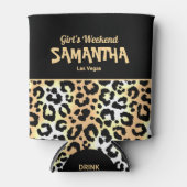 Chic Girls Weekend Wilde Leopard Print Dosenkühler (Vorderseite)
