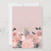 Chic Girly 40. Überraschung Geburtstagsparty Einladung (Rückseite)