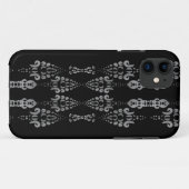 Chic Girly Black and White Ornamental Pattern Case-Mate iPhone Hülle (Rückseite (Horizontal))
