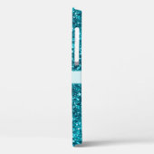 Chic Girly Blue Glitzer Name Design Case-Mate iPhone Hülle (Rückseite / Links)