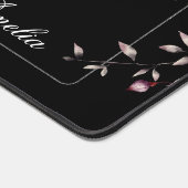 Chic Girly Floral w/Name Schreibtischunterlage (Ecke)