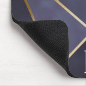 Chic Girly Lila & Gold Abstrakt Mousepad (Ecke)