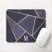 Chic Girly Lila & Gold Abstrakt Mousepad (Mit Mouse)