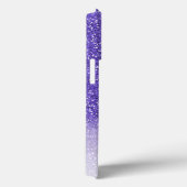 Chic Girly Lila Ombre Sparkle Glitzer Case-Mate iPhone Hülle (Rückseite / Rechts)