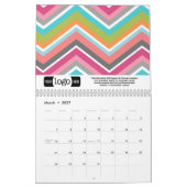 Chic Girly Patterns - Geschenk für Firmenlogos Kalender (Mär 2027)