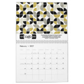 Chic Girly Patterns - Geschenk für Firmenlogos Kalender (Feb 2027)