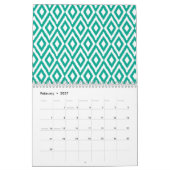 Chic Girly Patterns - Sie können das Datum ändern Kalender (Feb 2027)
