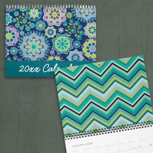 Chic Girly Patterns - Sie können das Datum ändern Kalender