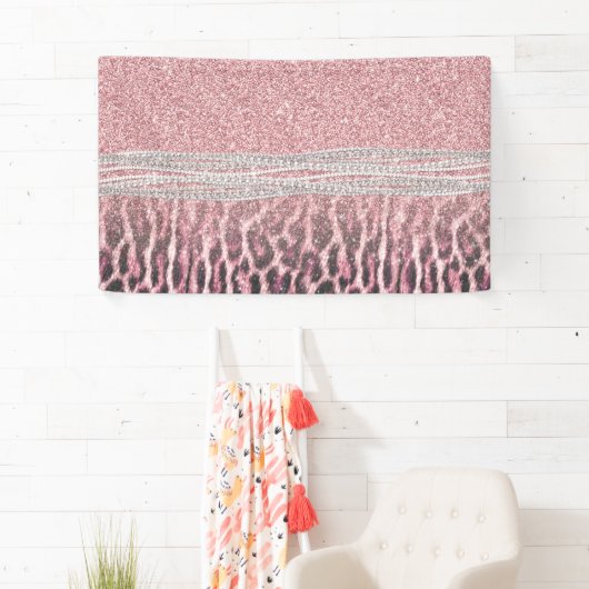 Chic Girly Pink Leopard Glitzer Image Banner (Insitu)