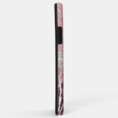 Chic Girly Pink Leopard Glitzer Image Case-Mate iPhone Hülle (Hinten/Rechts)