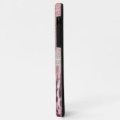 Chic Girly Pink Leopard Glitzer Image Case-Mate iPhone Hülle (Hinten/Links)