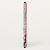 Chic Girly Pink Leopard Glitzer Image Case-Mate iPhone Hülle (Hinten/Rechts)