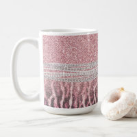 Chic Girly Pink Leopard Glitzer Image