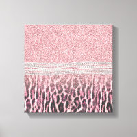 Chic Girly Pink Leopard Glitzer Image