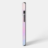 Chic Girly Pink Monogram iPhone 13 Pro Fall Hülle (Linke Seite)