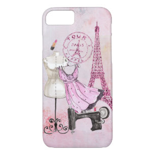 Chic Girly Pink Paris Fashion iPhone Case-Mate iPhone Hülle