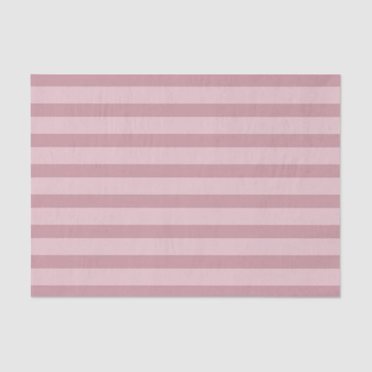 Chic Girly Pink Stripes Seidenpapier (Vorderseite)