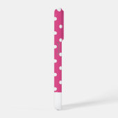 Chic Girly Pink und White Polka Dots iPhone Hülle (Rechte Seite)