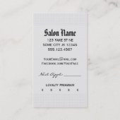 Chic girly Rosa des Vintagen Terminkarte (Rückseite)