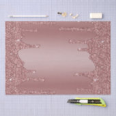 Chic Girly Rose Gold Sparkone Glitzer Tropfen Seidenpapier (Handwerk)