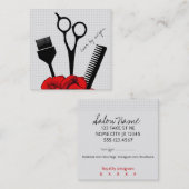 Chic girly Rot des Vintagen Treuekarte (Vorne/Hinten)