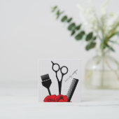 Chic girly Rot des Vintagen Treuekarte (Stehend Vorderseite)