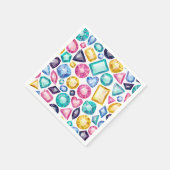 Chic Girly Shiny Diamond Gemstones Serviette (Ecke)