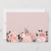 Chic Girly Surprise Double Birthday Party Einladung (Rückseite)