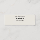 Chic Glam Elegant Kristallschmuck Earring Display Mini Visitenkarte (Rückseite)