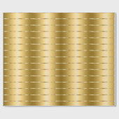 Chic Glam Gold Ribbon Brautparty Geschenkpapier (Flach)