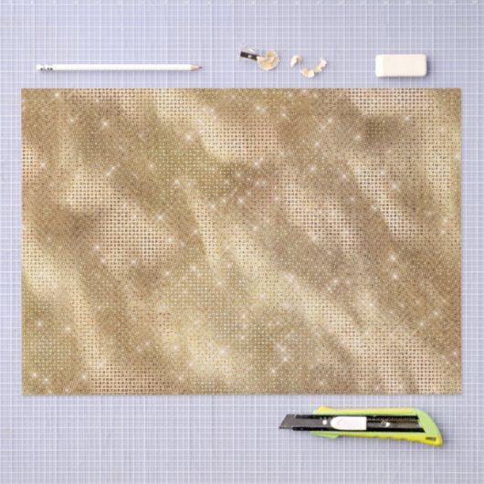 Chic Glam Gold Sparkle Seidenpapier (Handwerk)