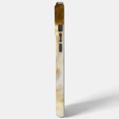 Chic Glam Gold White Cowhide Western Case-Mate iPhone Hülle (Rückseite / Links)