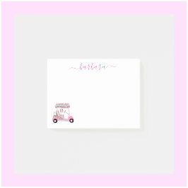 Chic Glam Personalisiert Golf Gal Golf Cart Post-it Klebezettel